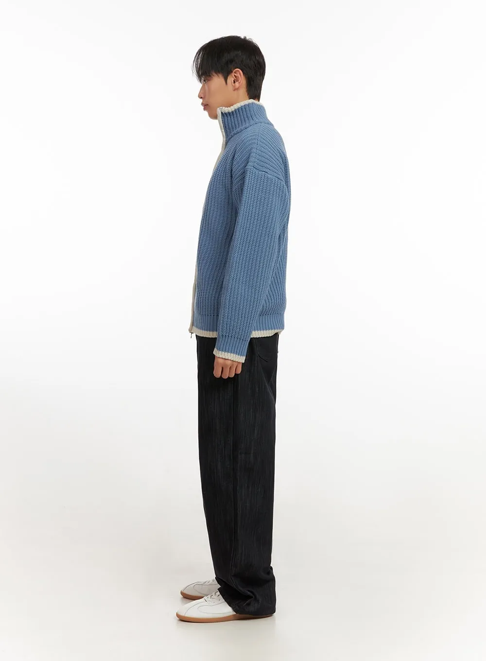 Men's Comfort Zip-Up Sweater ID406