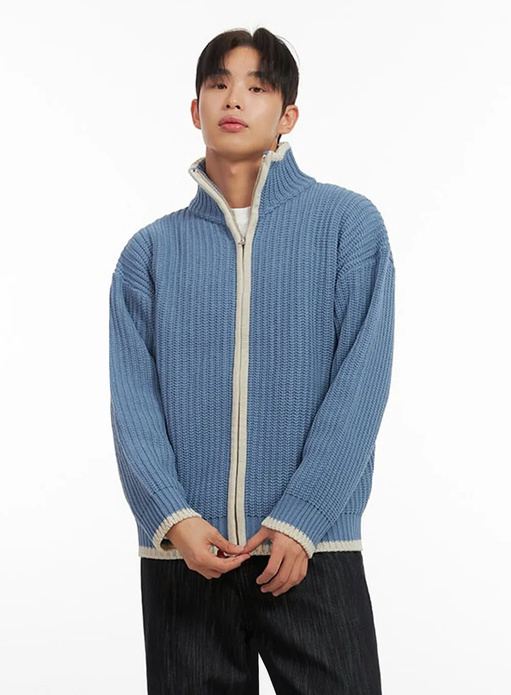 Men's Comfort Zip-Up Sweater ID406