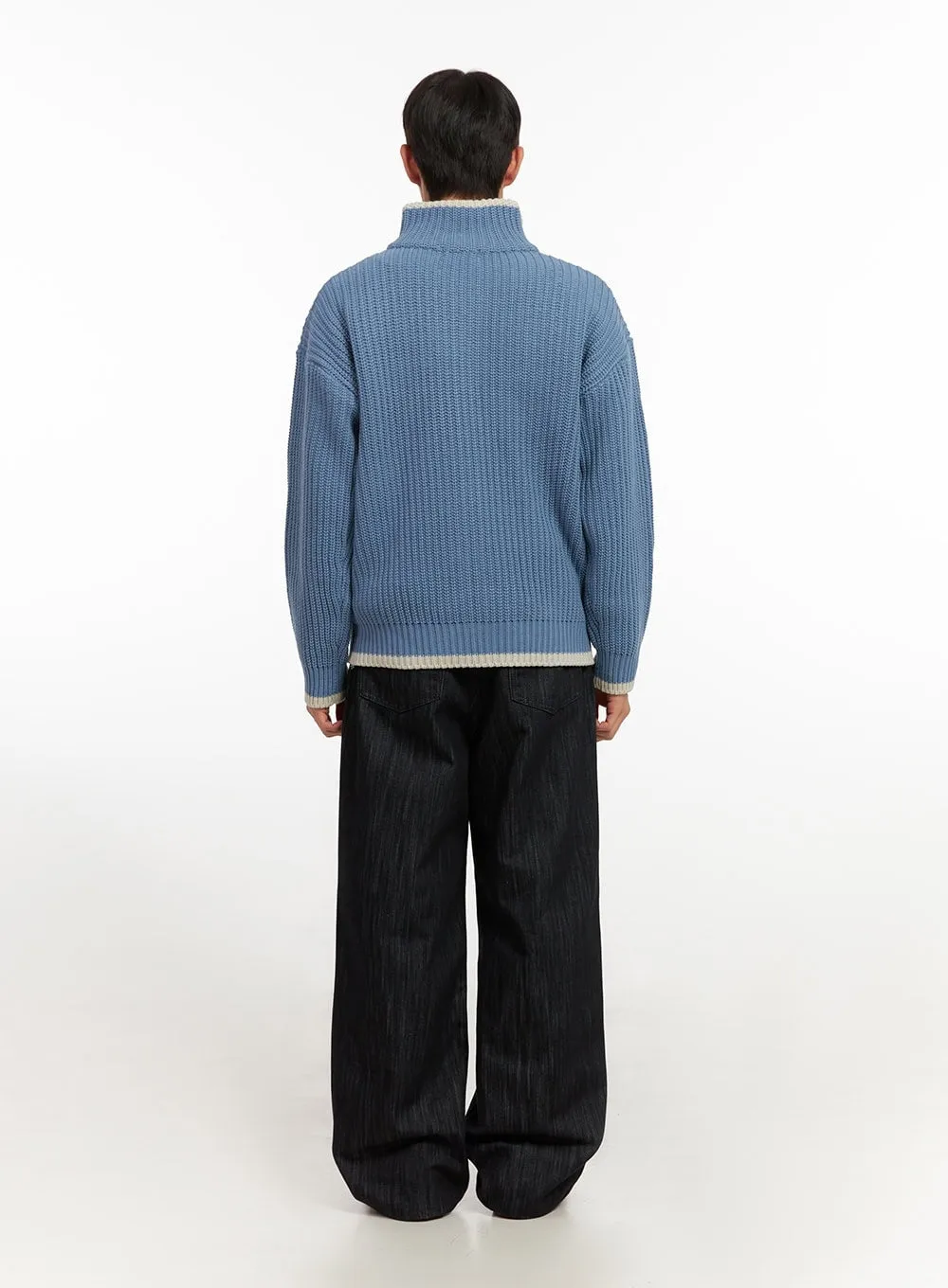 Men's Comfort Zip-Up Sweater ID406