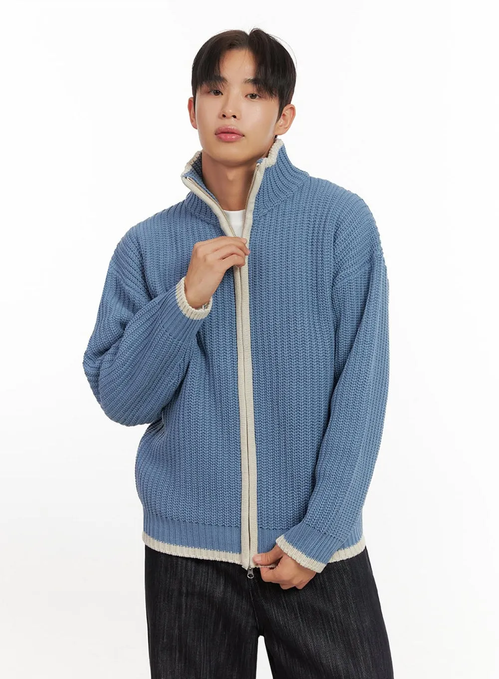 Men's Comfort Zip-Up Sweater ID406