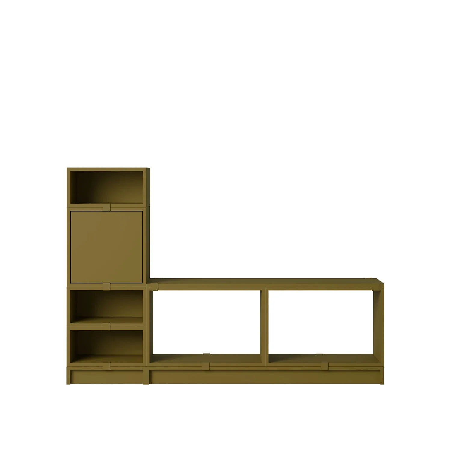 muuto | stacked storage system | open module | large brown green