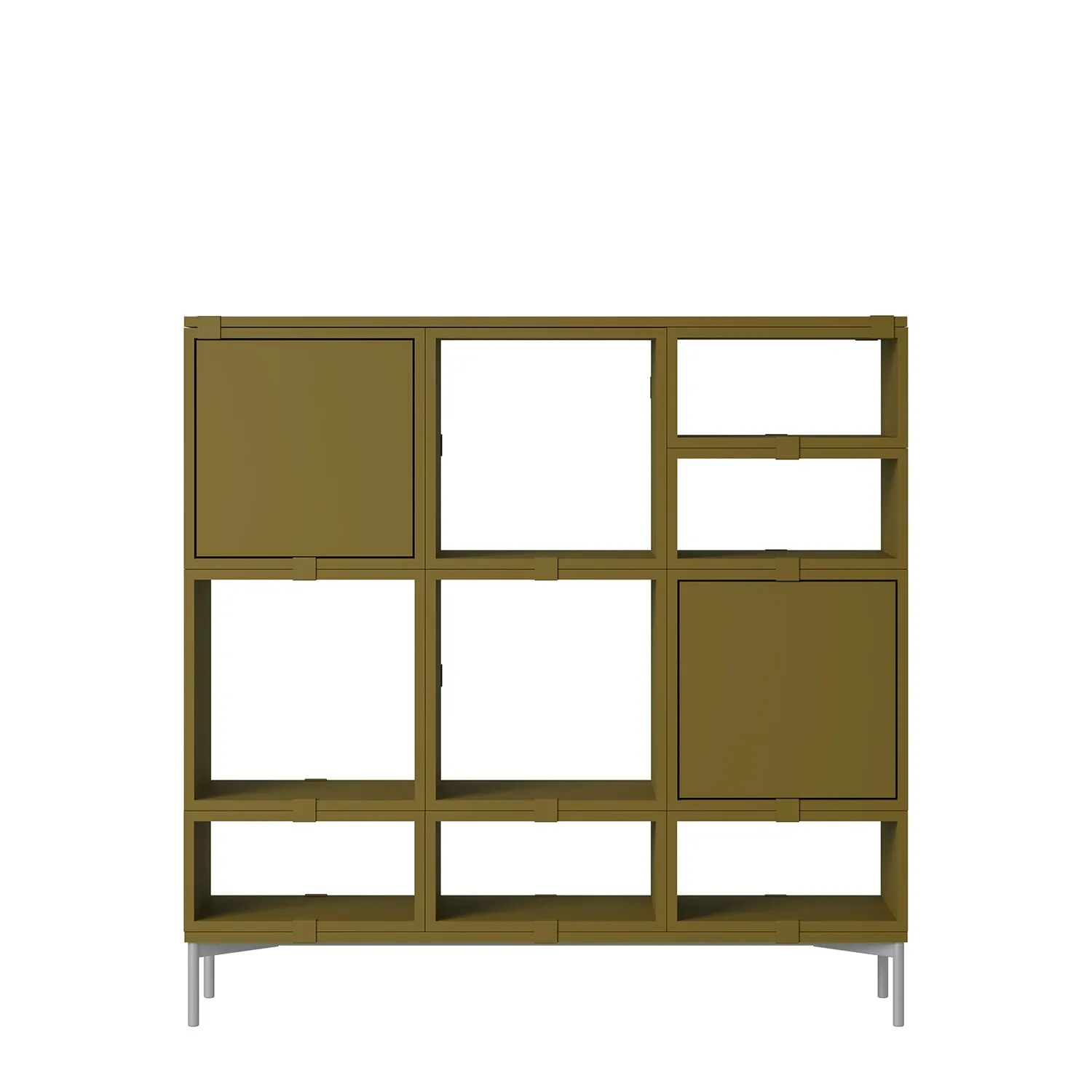 muuto | stacked storage system | open module | medium brown green