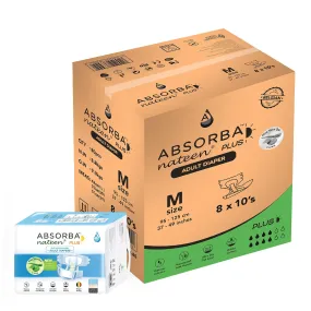 Nateen Plus Adult Diapers 10s (Carton of 8) - M