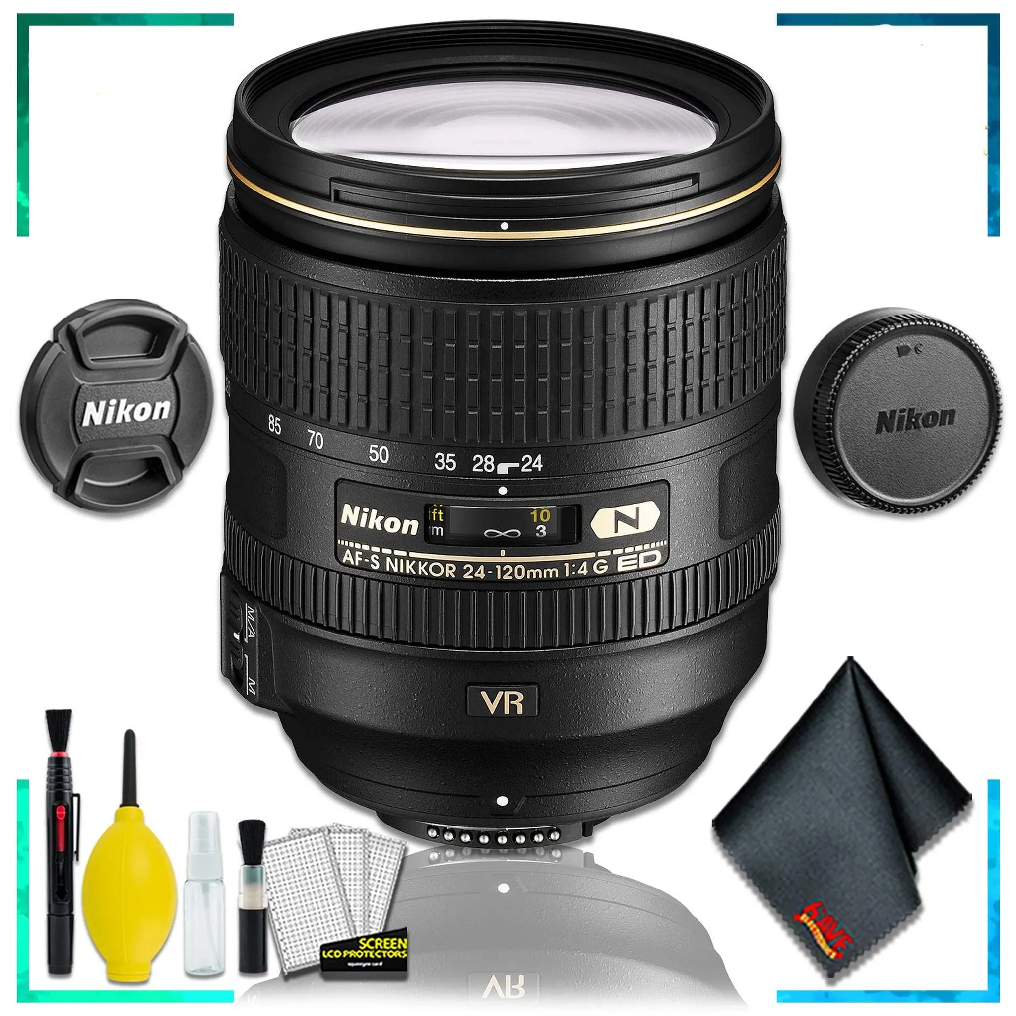 Nikon AF-S NIKKOR 24-120mm f.4G ED VR Lens (Intl Model)   Cleaning Kit