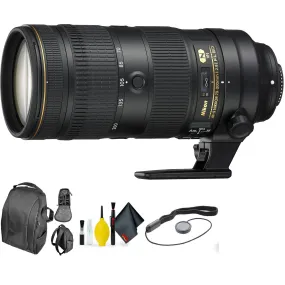 Nikon AF-S NIKKOR 70-200mm f/2.8E FL ED VR Lens   Deluxe Lens Cleaning Kit Bundle