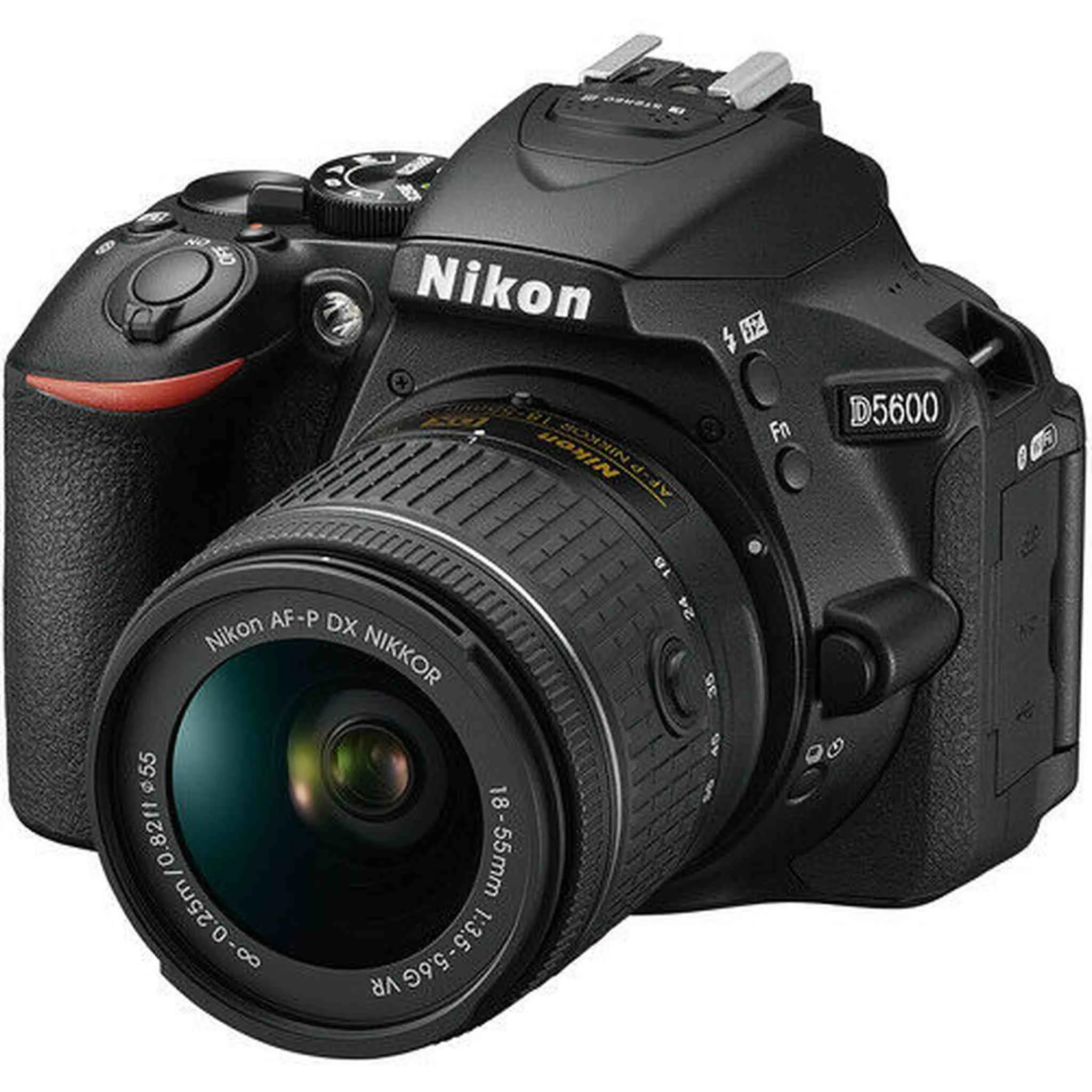 Nikon D5600 DSLR Camera w/18-55mm VR AF-P Lens 32GB Deluxe Bundle