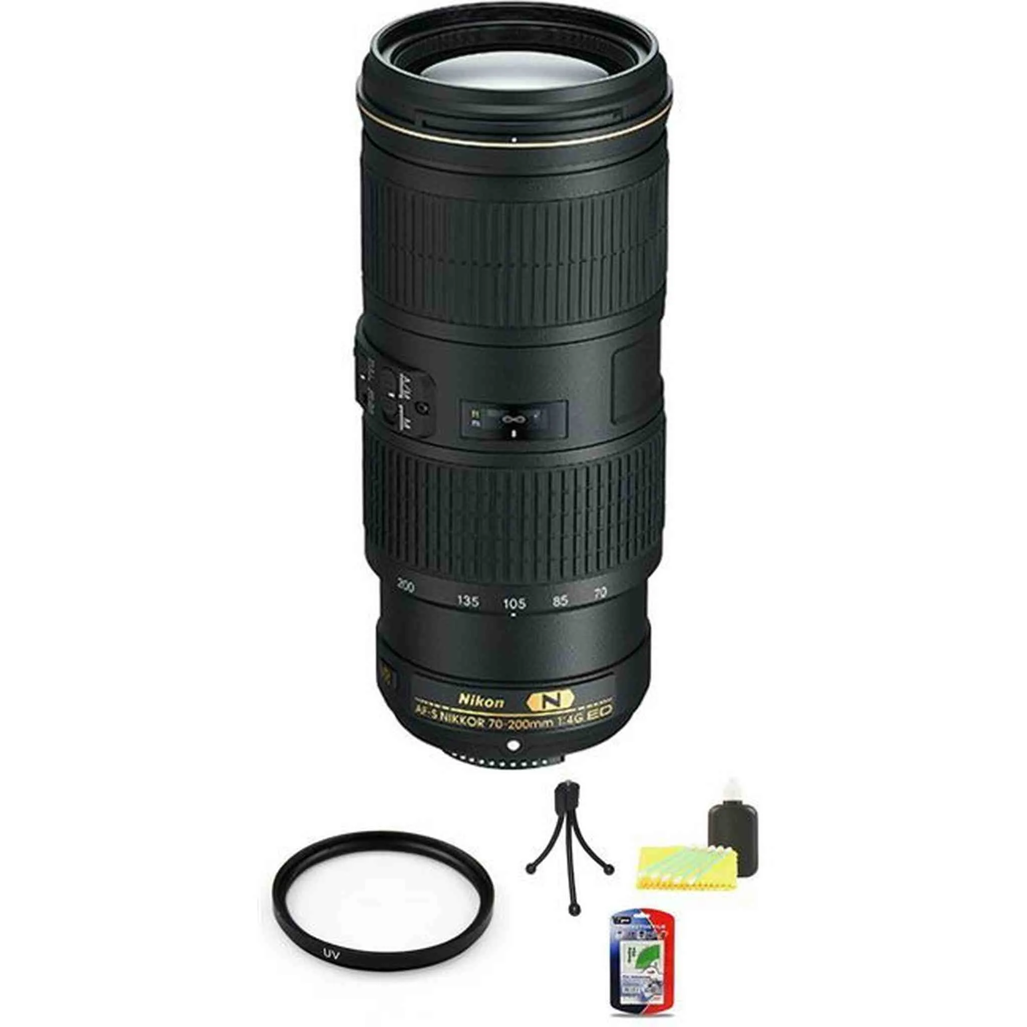 Nikon Nikkor AF-S 70-200mm F/4 VR Lens   UV Filter & Cleaning Kit