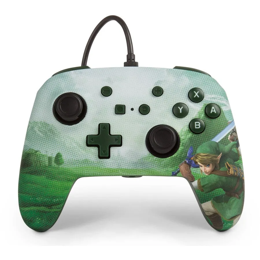 Nintendo Switch PowerA Wired Enhanced Controller - Hyrule Green