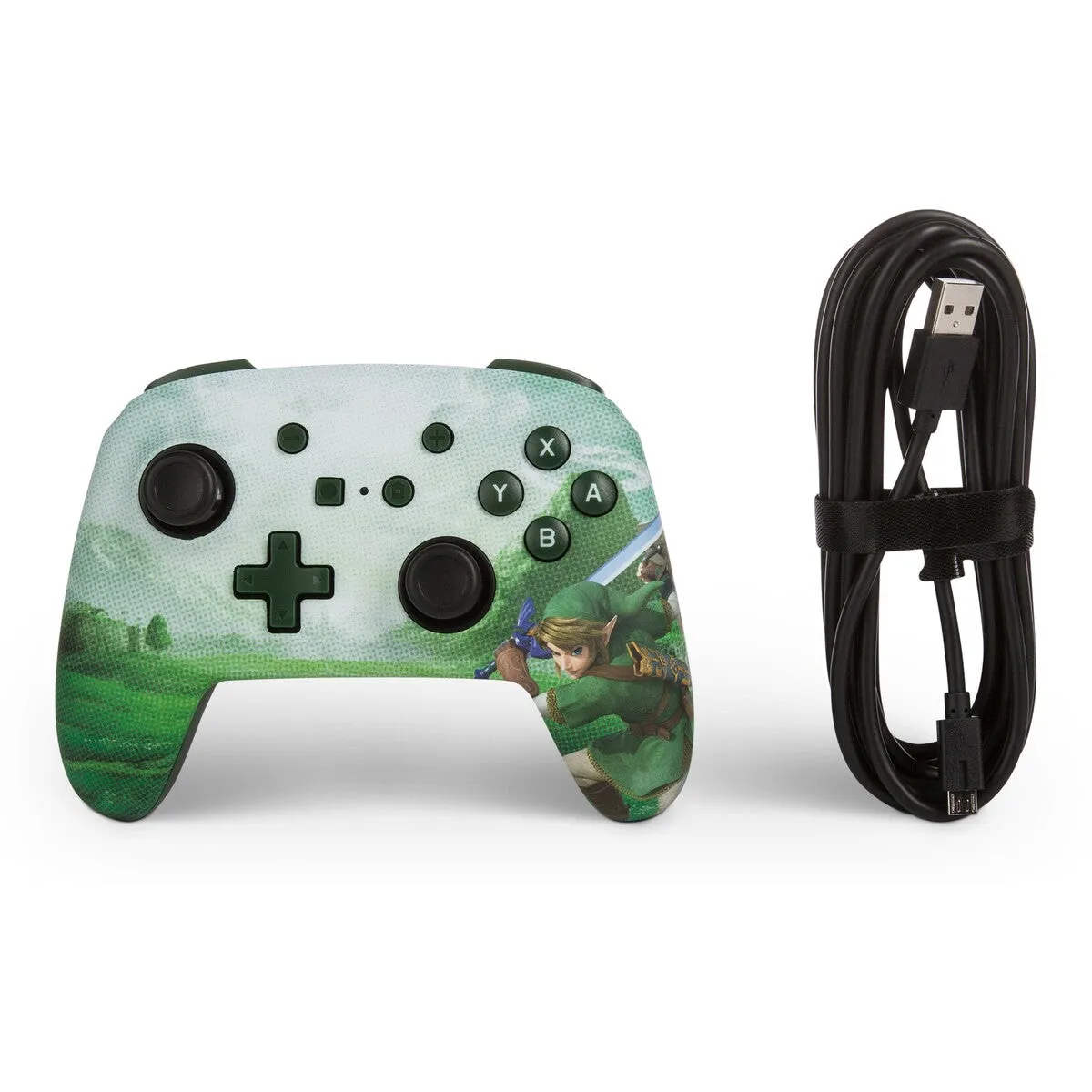 Nintendo Switch PowerA Wired Enhanced Controller - Hyrule Green