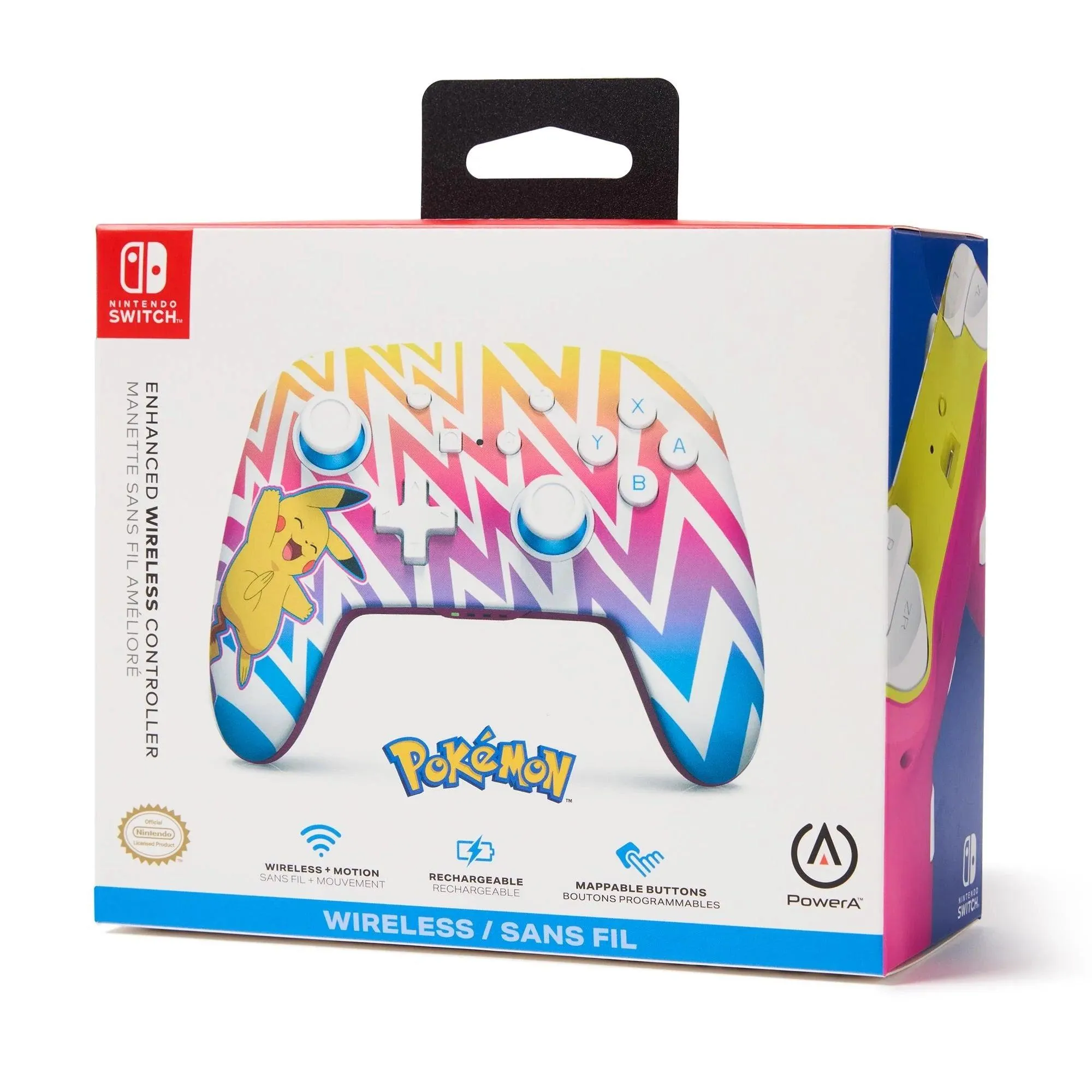 PowerA Enhanced Wireless Controller for Nintendo Switch Pikachu Vibrant