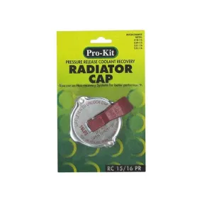 Pro-Kit Radiator Cap Suits Commodore VB VK VL 6 Cyl Commodore VL, VN, VP, VR, VS V8  RC15/16PR