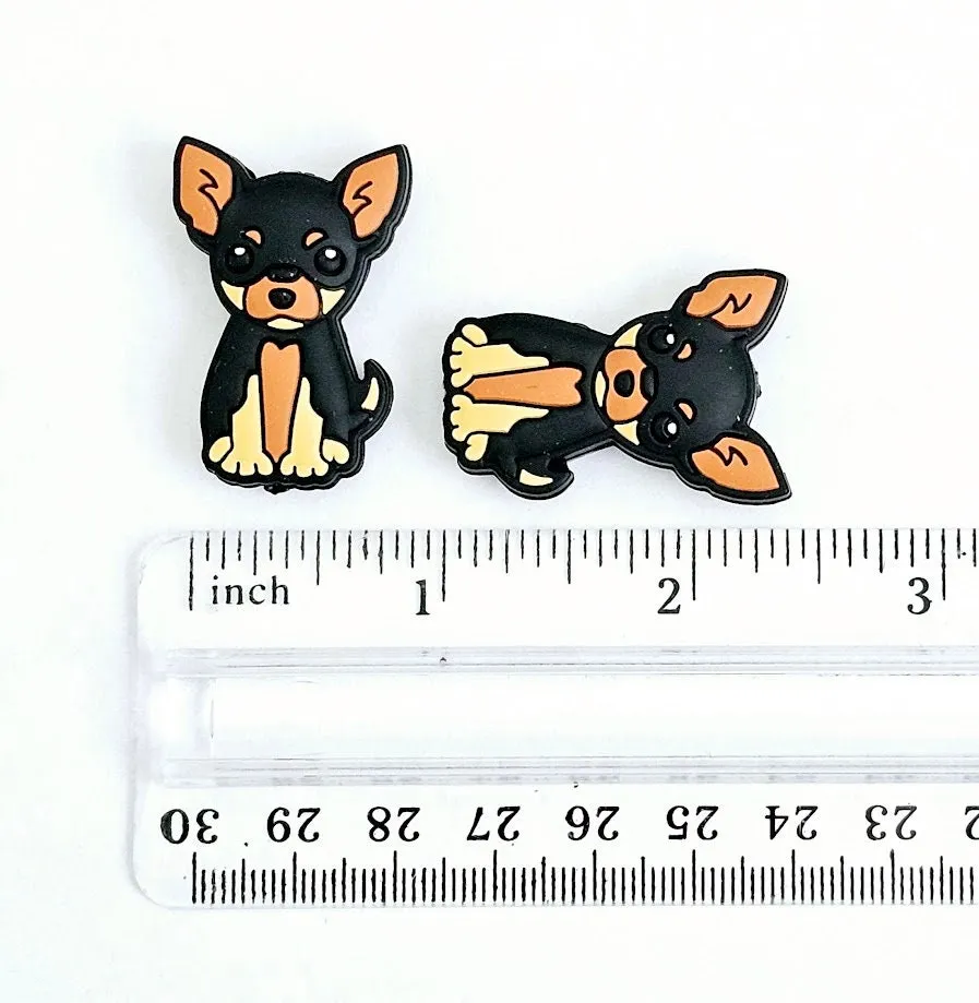 Puppy Dog Knitting Point Protectors Cute Animal Stitch Stopper Cap Silicone Bead Knit Needle Cover Accessories Notions Gifts for Knitter