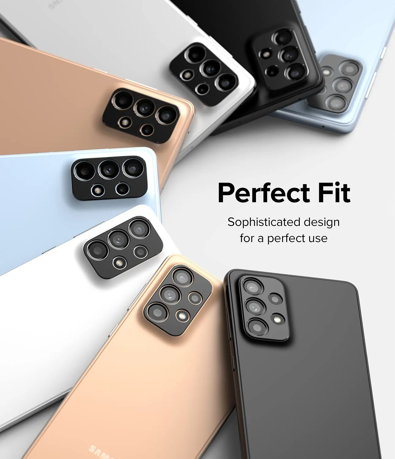 Samsung Galaxy A73 5G / A53 5G / A33 5G Lens protectors| Camera Styling| Black