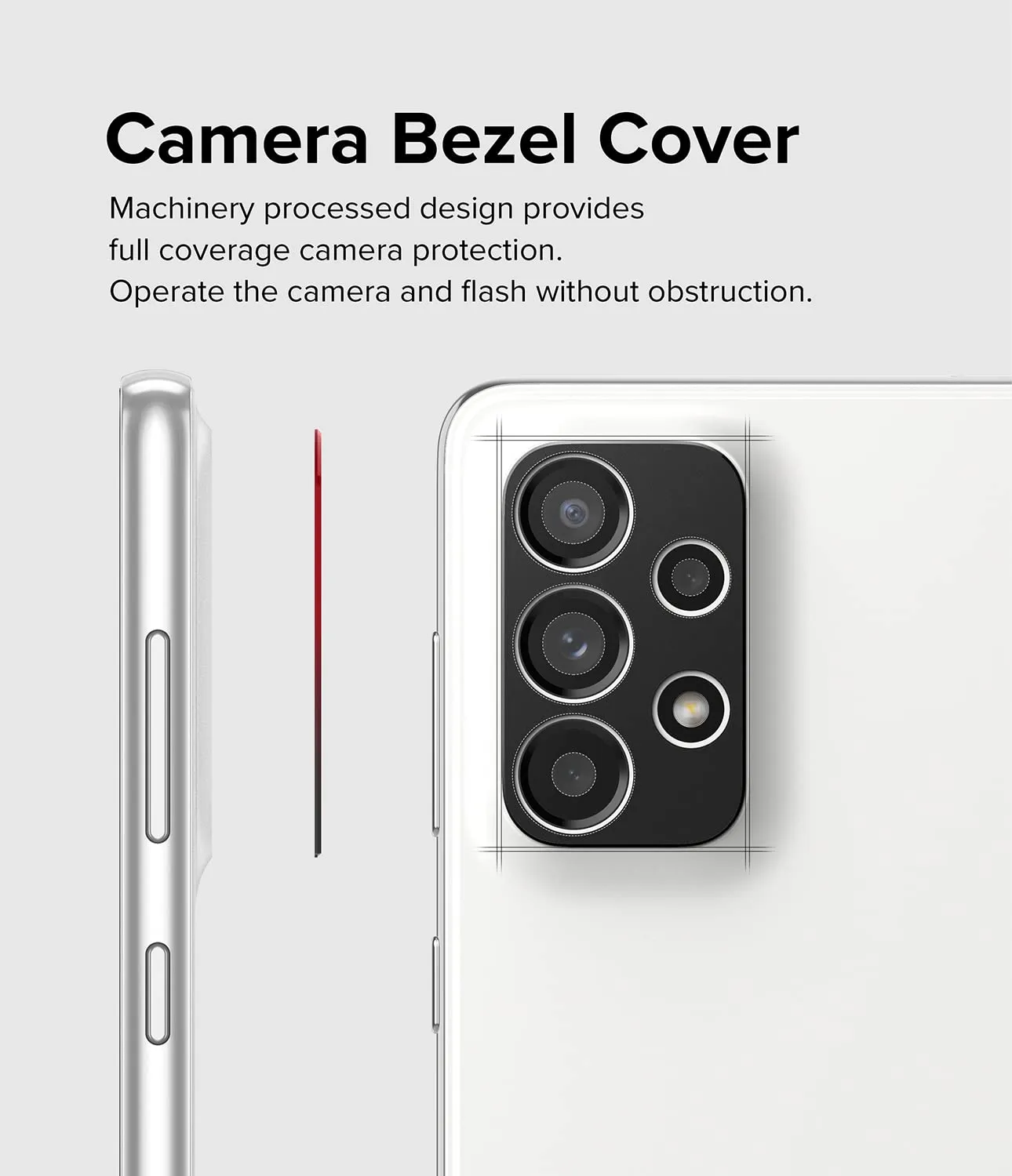 Samsung Galaxy A73 5G / A53 5G / A33 5G Lens protectors| Camera Styling| Black