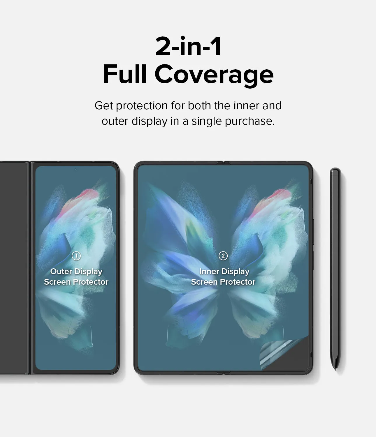 Samsung Galaxy Z Flip 4 Screen Protector| Dual Easy Film| 2 Pack
