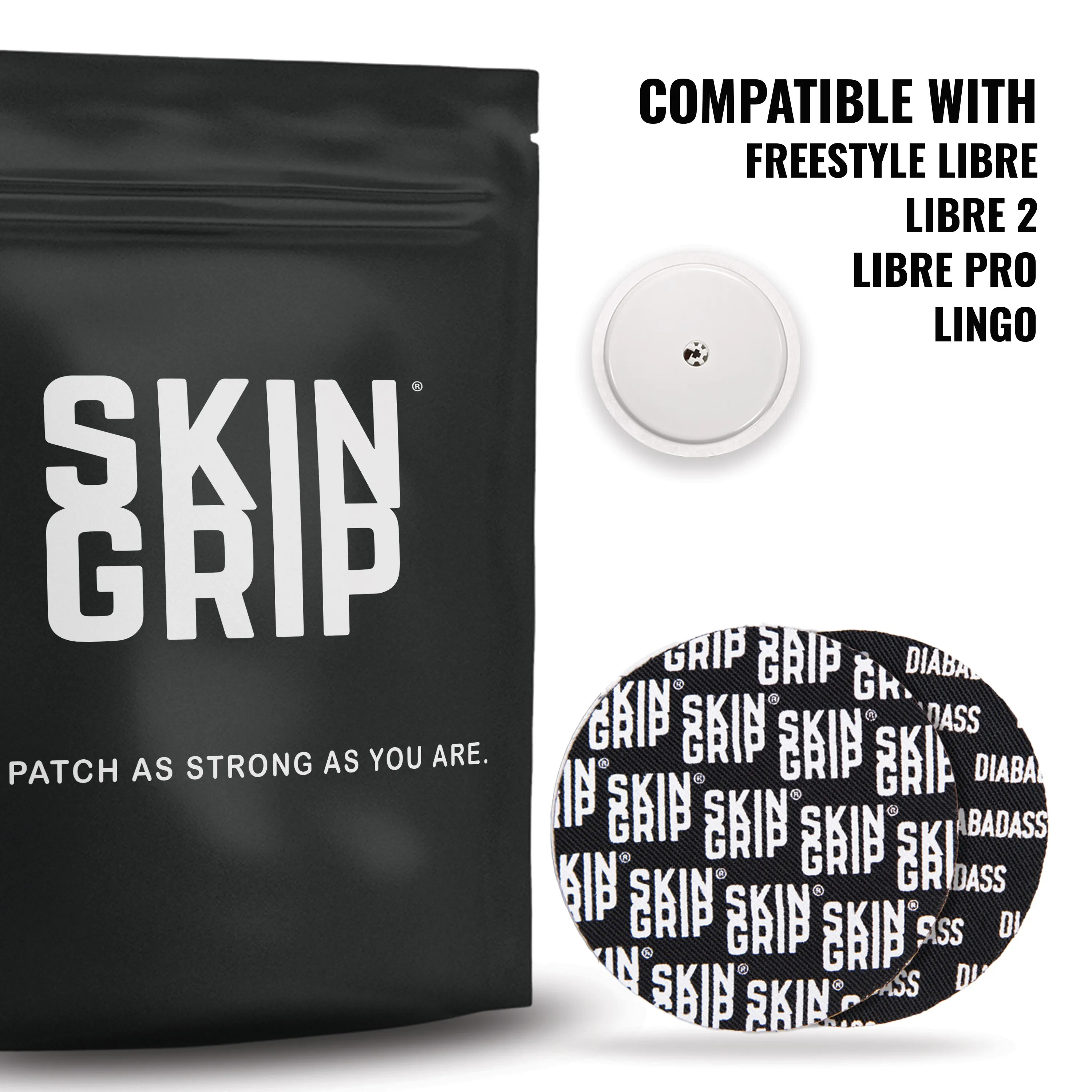 Skin Grip Original - Freestyle Libre 2 & Lingo Adhesive Patches