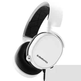 SteelSeries Arctis 3 Wired Gaming Headset Headphones Microphone White