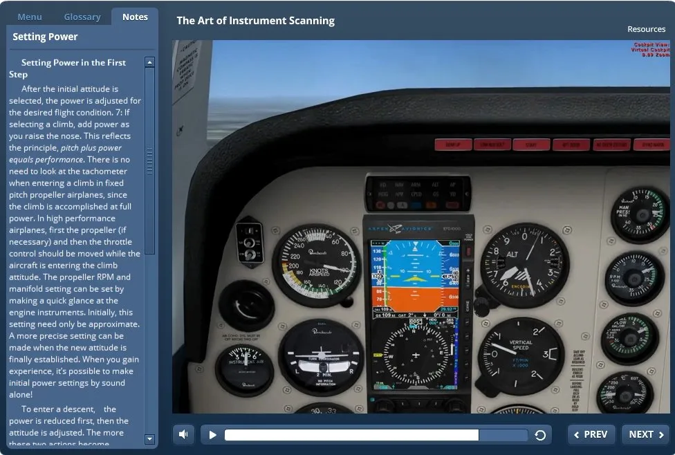 The Art of the Instrument Scan-Interactive eLearning Course