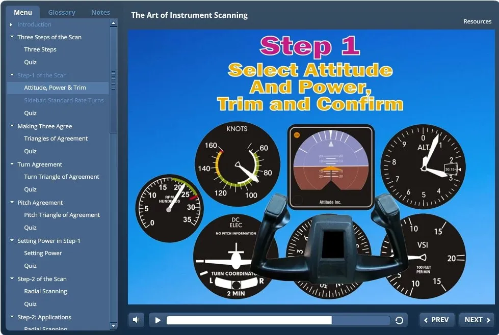 The Art of the Instrument Scan-Interactive eLearning Course