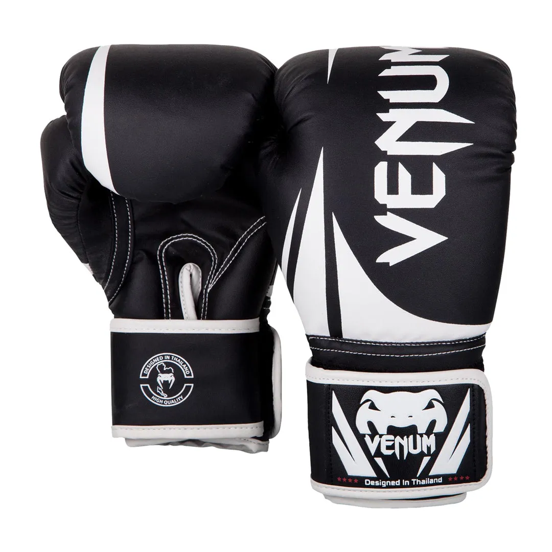 Venum Challenger 2.0 Kids Boxing Gloves Black/White 8Oz - VN03089-001