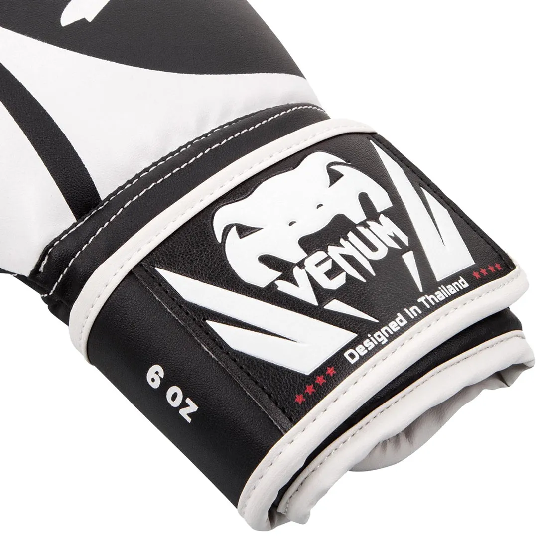 Venum Challenger 2.0 Kids Boxing Gloves Black/White 8Oz - VN03089-001