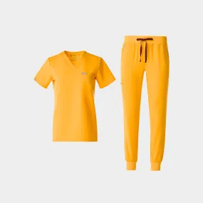 women's The Emergency Yellow Jogger Set