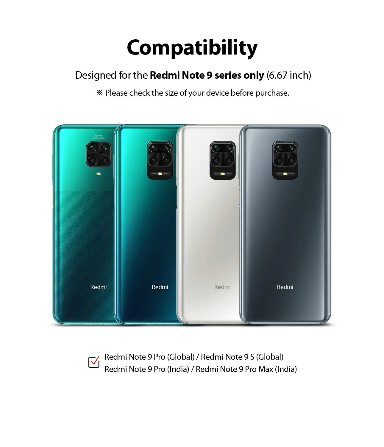 Xiaomi Redmi Note 9 Pro Max / 9 Pro / 9S Screen Protector Guard | Dual Easy Full - 2 Pack